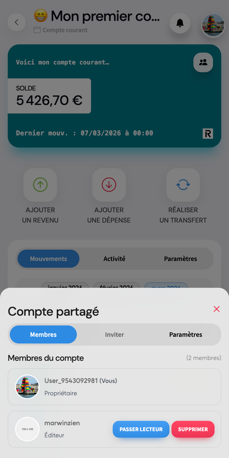 Moneyble écran 3